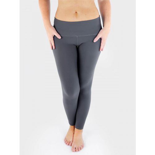 Grey Crop Super Low Waist Yoga Pants