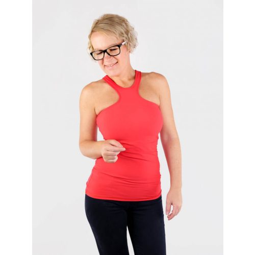 Red Front Racer Tank Top