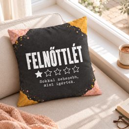 Vicces díszpárna és párnahuzat felnőtté váláshoz
